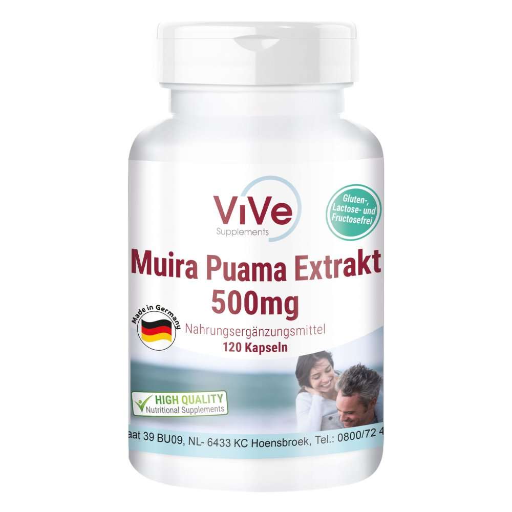Extrait de Muira Puama 500mg 120 Gélules